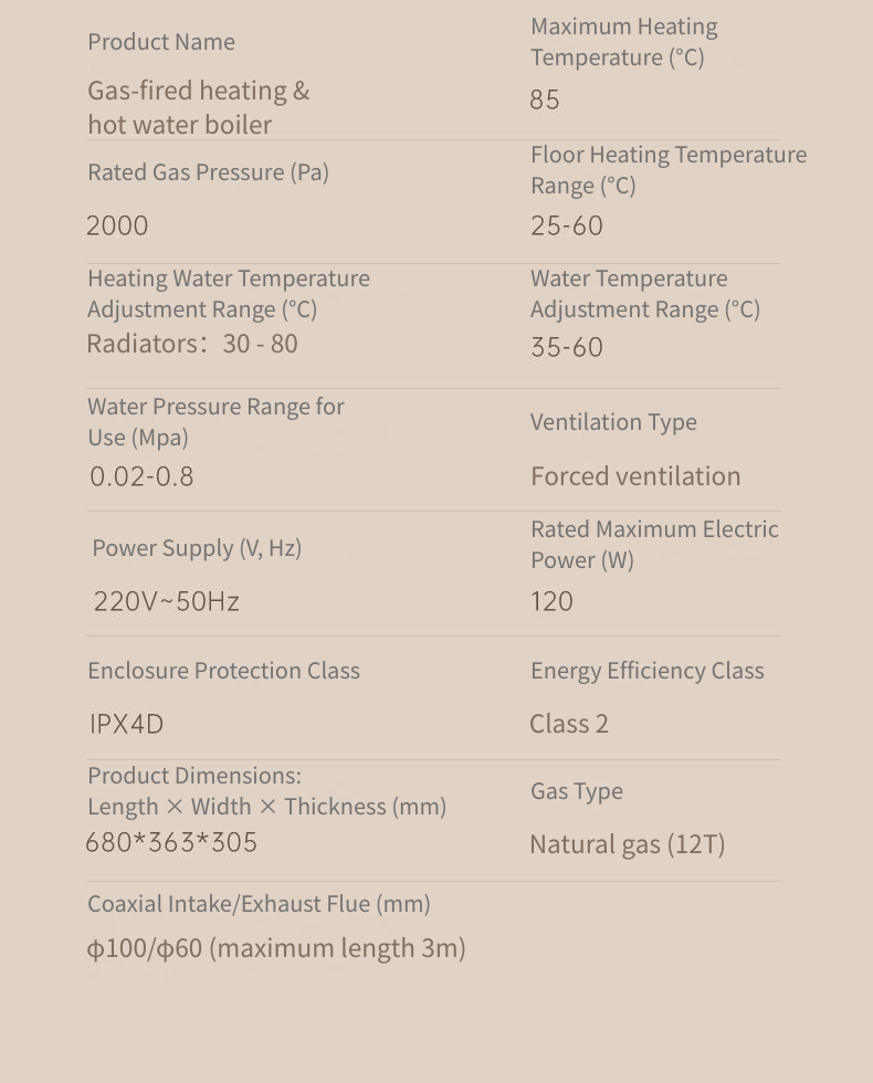 Wang-Hung Gas Boiler RW